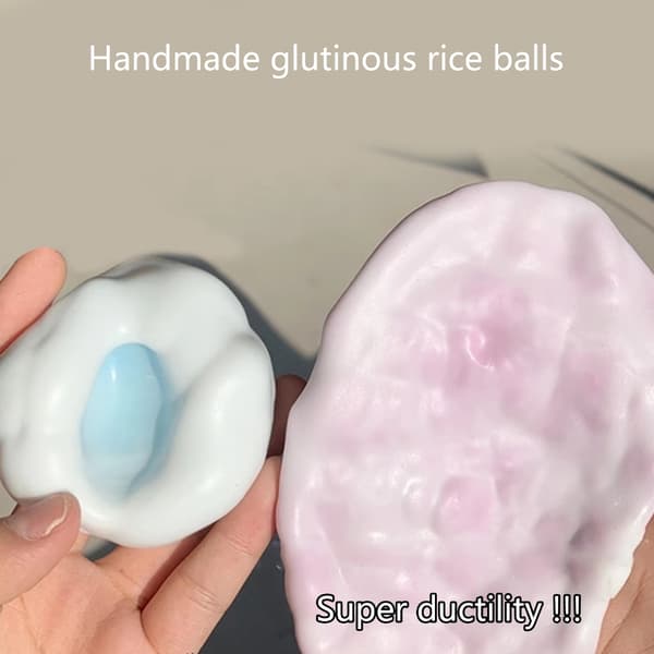 Gjenbrukbar TPR Sensorisk Ball Angstlindrende Gadget Kompakt Design Barn Voksne Taro paste