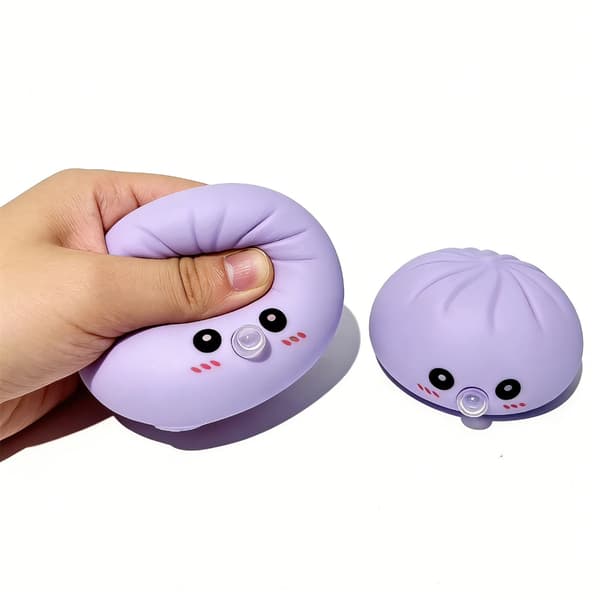 Dumpling Steamed Stuffed Bun Shape Squeeze Toy Hand Therapy Exercise Gadget 1
