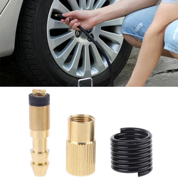 Kompakt adapter metall däckpump blåspistol adapter vrid-på-typ för pump