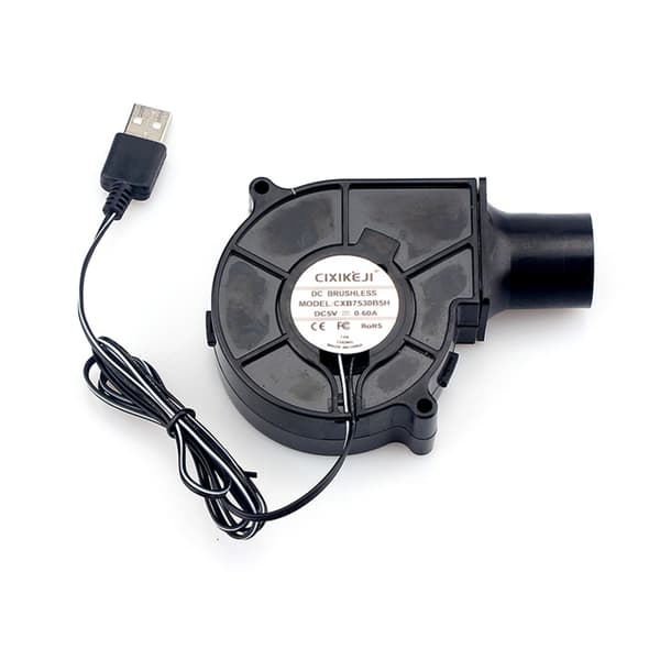 3700RPM Turbofläkt för utomhusmatlagning - 5V USB-driven med hastighetskontroll