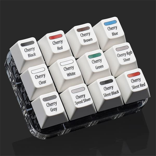 Keyboards Cherry MX Tester Glat Chamfering Design på Kanter