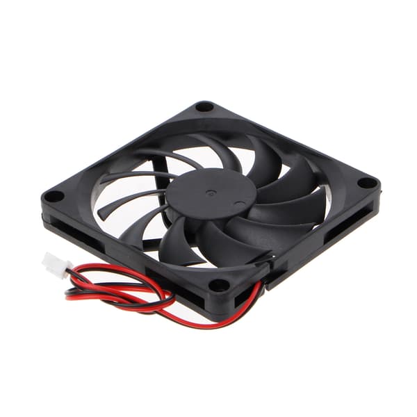 8010 DC 24V 2-Pin Køleventilator 80mm Støjsvag CPU-ventilator DC Børsteløs med 23cm