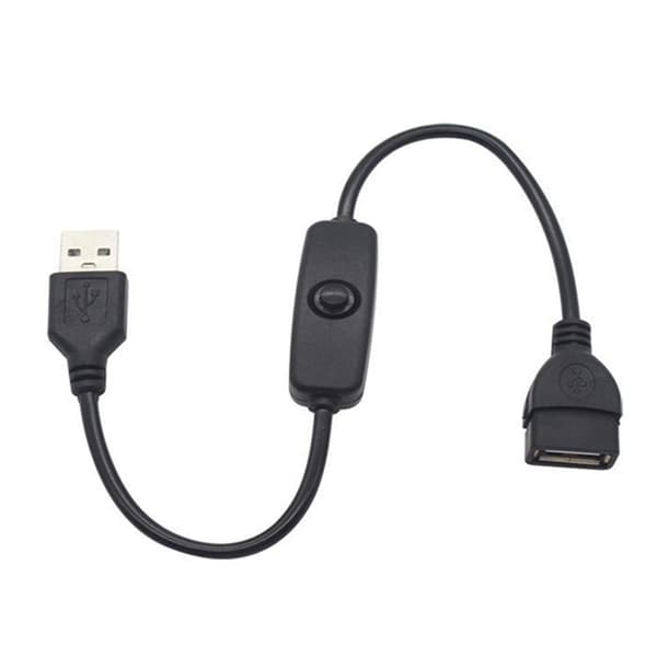 USB han til USB hun USB hurtigopladningskabel med afbrydere strømkabel