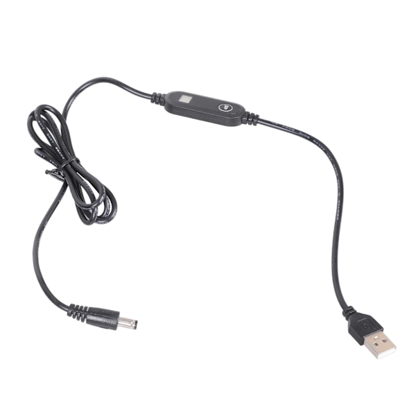 USB5V3A till DC5525 Boost-kabel med strömdisplay för systemkamerabelysning