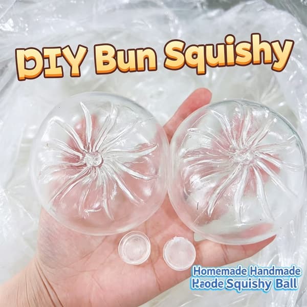 Kimalteet Dumpling Sticky Toy Elastinen Läpinäkyvä Aistinvarainen Puristuspallo 10
