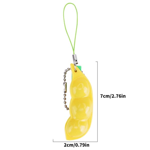 Robust plastik Edamame klemmelegetøj egnet til alle aldre Yellow beans