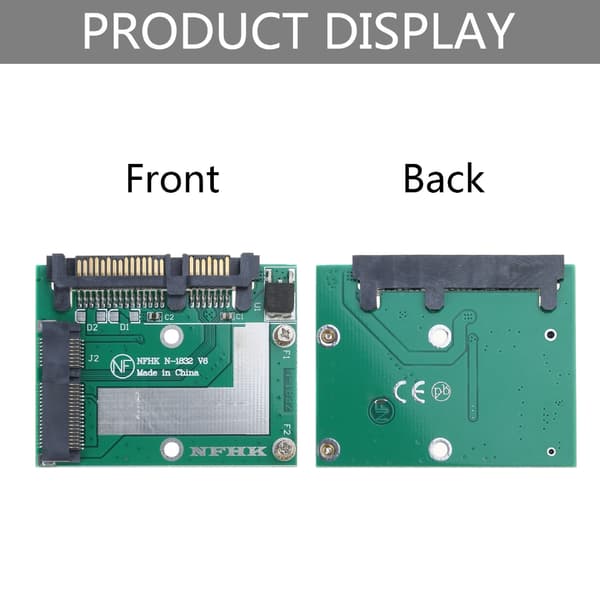 mSATA till 2.5in SATA3 6Gbps SSD Adapter Konverteringskort Mini PCIE SSD Adapter