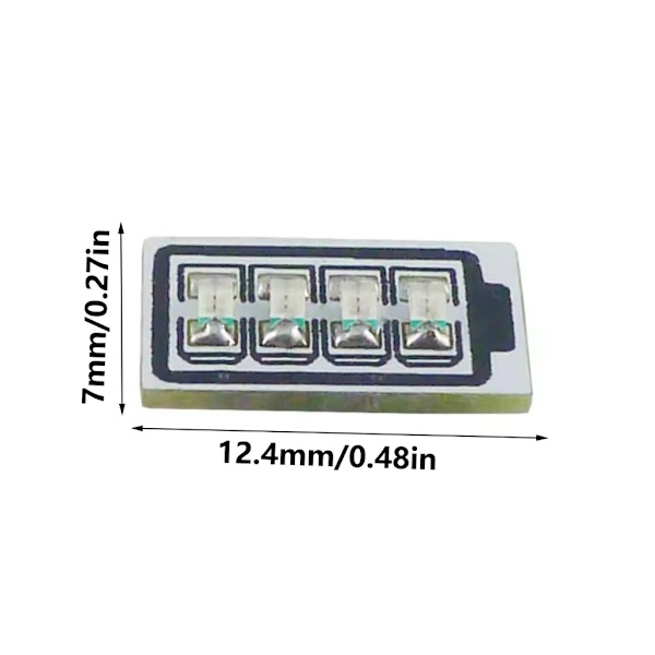 1S 3.7V Litiumbatteri Kapacitetsindikator Modul 4.2V LED Display Indikator