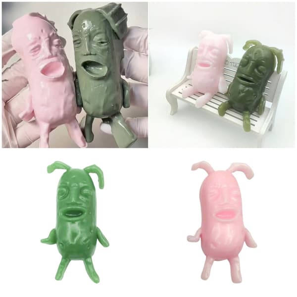 Holdbart Plankton Klemmelegetøj Håndterapi Træningsenhed Stresslindring Pink