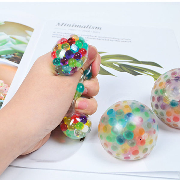 1 st Vent Ball Toy Squeeze Bubble Fidget Sensorisk Dekompressionsboll