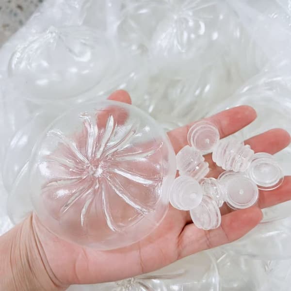 Kimalteet Dumpling Sticky Toy Elastinen Läpinäkyvä Aistinvarainen Puristuspallo 2