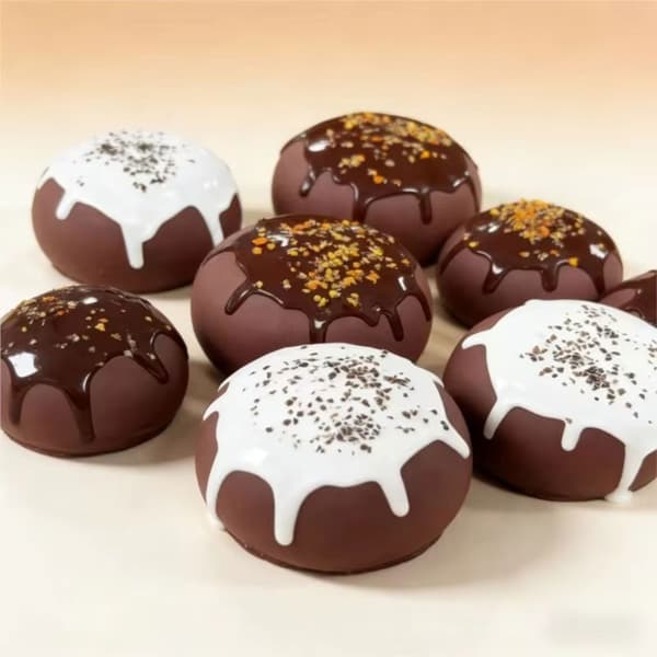 Chokoladebrød Stressaflaster Blødt Klemme Sensorisk Strækbart Legetøj til Alle Aldre White