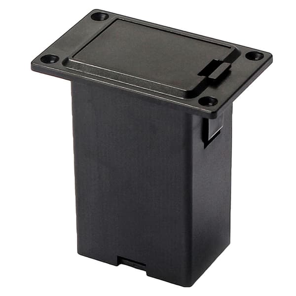 Ny 1st 9V Batteri Svart Hållare för Facklåda Facklock Gitarr Bas Pickup