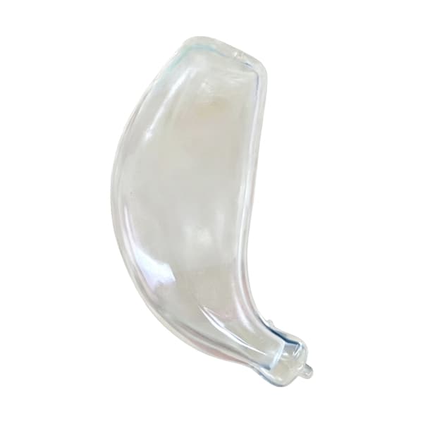 Tilpasselig bananformet klemmelegetøj stressbold sikkert TPR-materiale DIY 2pcs