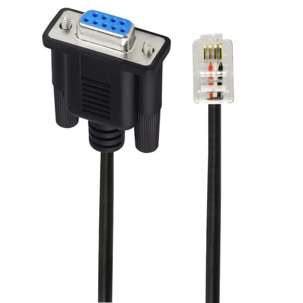 180CM RS232 DB9 hun til RJ9 han adapterkabel til netværksenheder