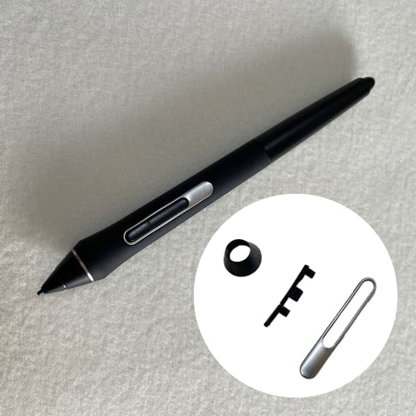 Skjermpenn sideknapp + mutter + pennspenne for Pro Pen 2 KP504e 503e