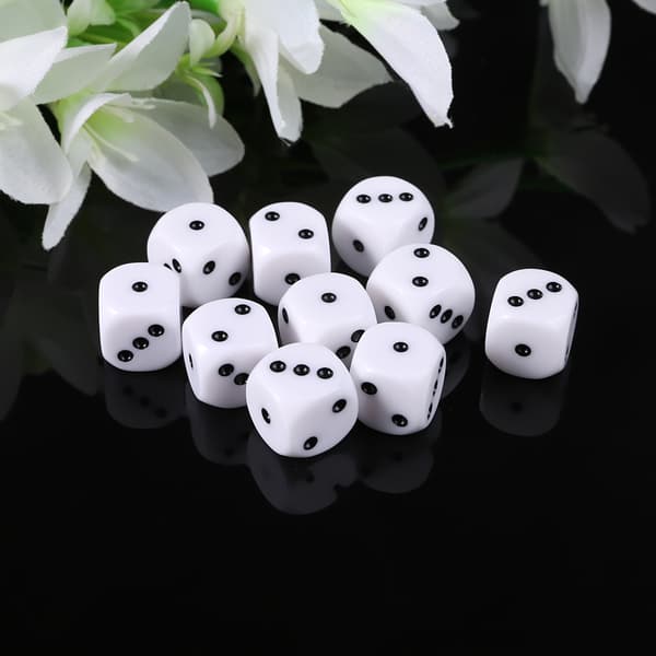 10 stk 16 mm D3 sekskantede terninger for Dungeons & Dragon D&D RPG Poly Desktop f