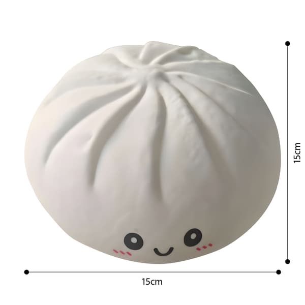 Stor 15 cm deig-tema avslapningsleke, flott for håndterapi White