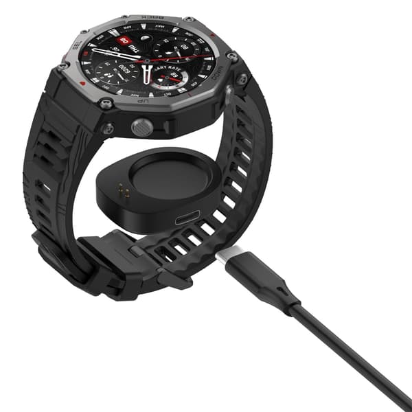 Reservladdningsstation typ C för T-REX3 Smartwatch Hemmakontor eller Resa