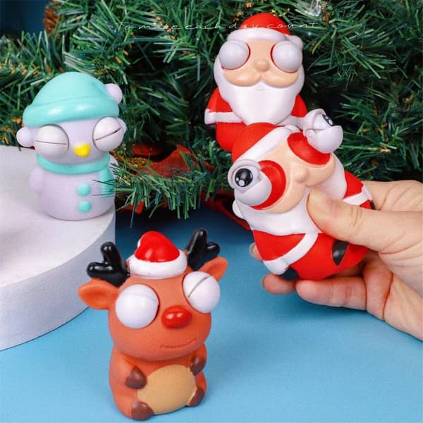 Blødt og klembart stressaflastende legetøj perfekt til jul Blowing bubbles