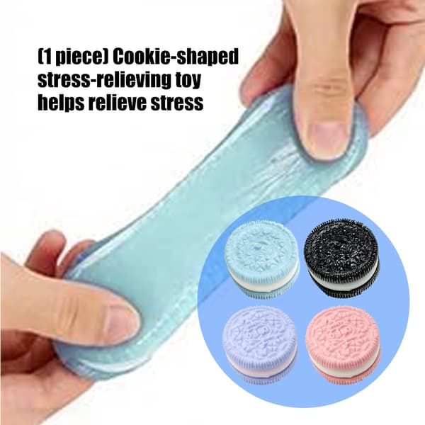 Dejlig Prank Kiks Maltose Klassisk Legetøj til Mænd Kvinder Sød Cookie Form Black
