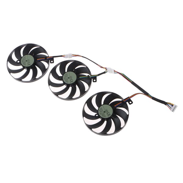 3 stk. 88MM VGA grafikkort køleventilator 7Pin 12V 0.5A til ROG STRIX RTX 2080
