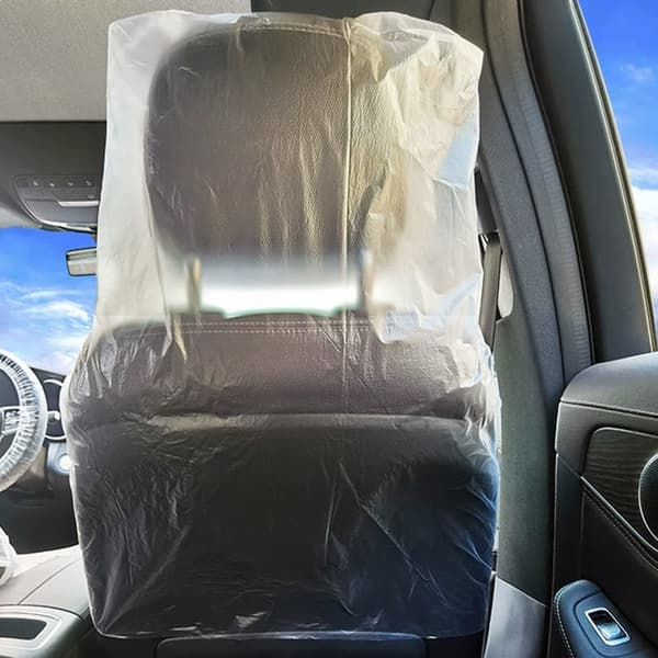 Plaststolskydd Engångs bilstolskydd Fordonsstol Dammtäta skydd