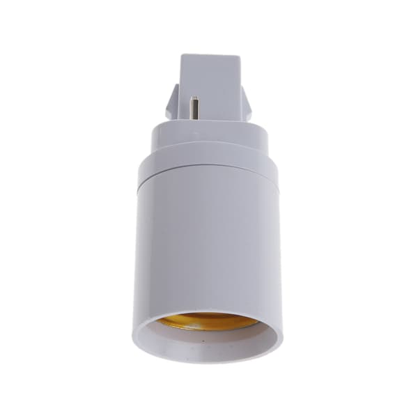 G24 til E27 Fatning Skrue LED Lampe Halogen Pære Adapter Konverter