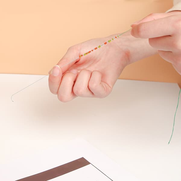 5 STK Store Øje Buede Perlenåle Rustfrit Stål Synåle DIY Perlespinder Nåle