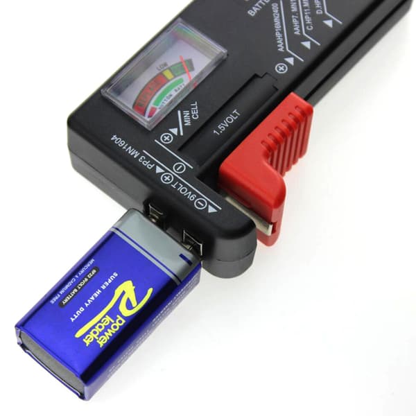Universal Batteritester for AA AAA 9V 1.5V Knappcellebatterier
