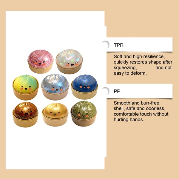 Multifunktionel 5 stk. Glitters Dumpling Press Legetøj Ideel til Bageentusiaster 4