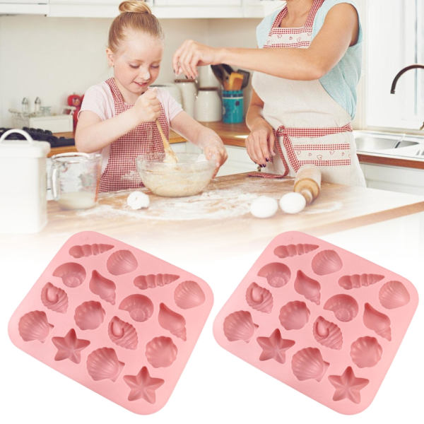 Søstjerne Skal Silikoneforme NonStick Kagedekorationsforme Bageværktøj