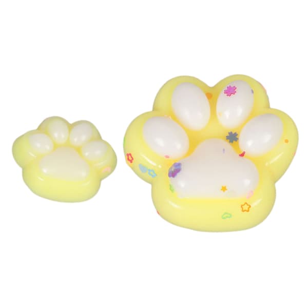 Mellow Squeeze Paws Kitten Mjuk studsande ventilationsleksak Mjuk klämleksak Yellow