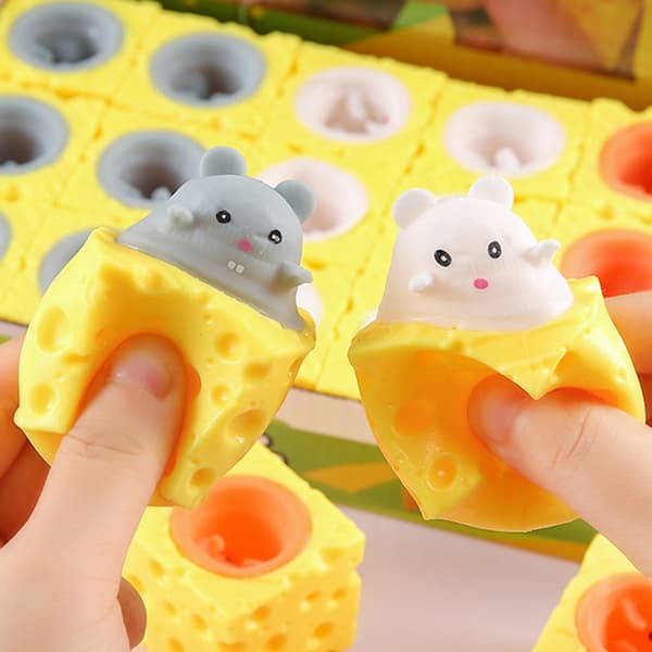 Silikone Ost Stress Relief Legetøj Elastisk Klemme Legetøj Børn Voksne Sjov