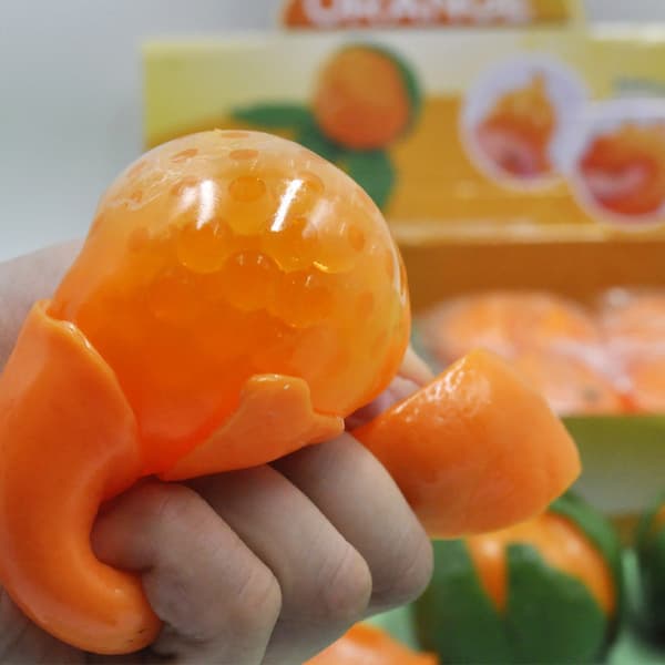 Påskpresent med apelsinskal Leksak Stressfri bubbelfidget-boll