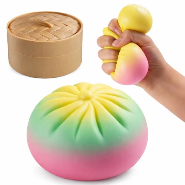 Realistisk Dumpling Stressaflaster Stressbold til voksne børn Håndafslapning H