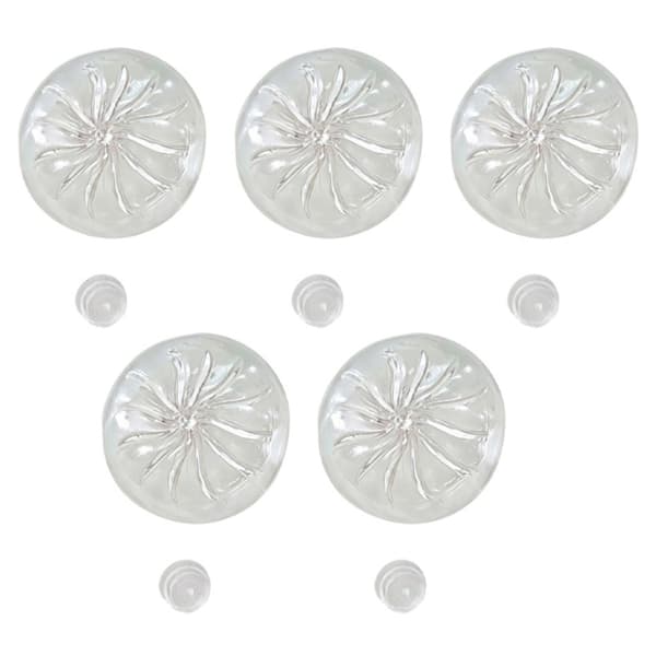 Glitters Dumpling Sticky Toy Elastisk Gjennomsiktig Sensorisk Klemmeball 5