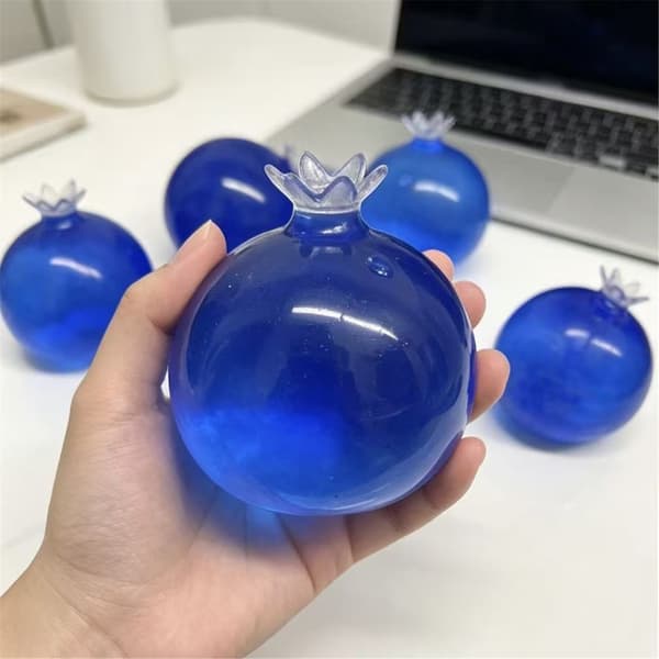 Realistisk Blåbär Klämleksak Töjbar Design Handterapi Ångestlindring 1PCS