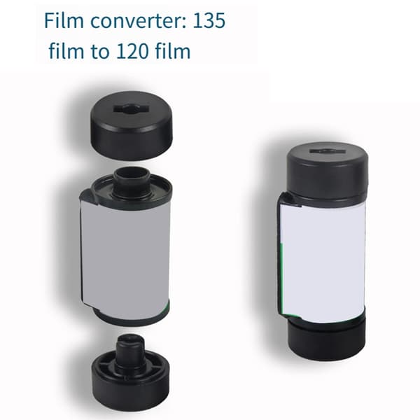Enhed til konvertering af 135 film til 120 format i kameraer Kompakt Lystæt