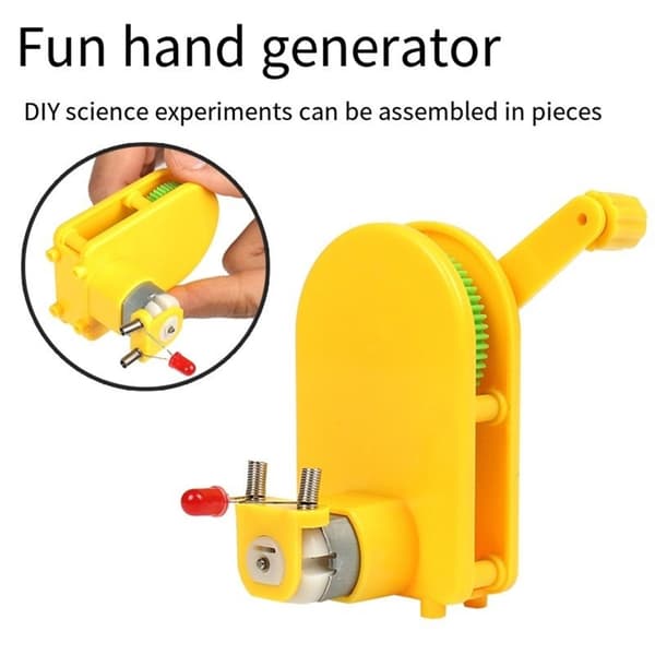 Handhållen vevgenerator Handvevad strömgenerator STEM Byggleksak