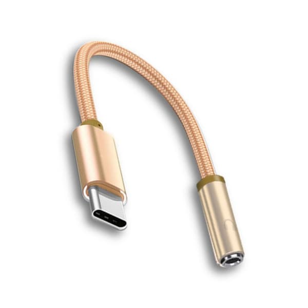 Bærbar Øretelefon Lydadapter Kabel Type C til 3,5 mm Hovedtelefonadapter