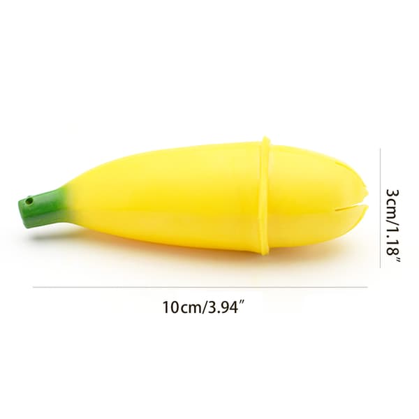 Tryckavlastande Bananleksak Boll Sensorisk Leksak för Lugn Handterapi
