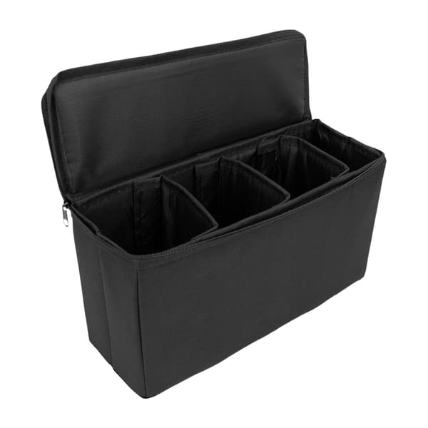 Foldbar opbevaringspose til samlekort med 3 rumdelere, kortorganisator til brætspil