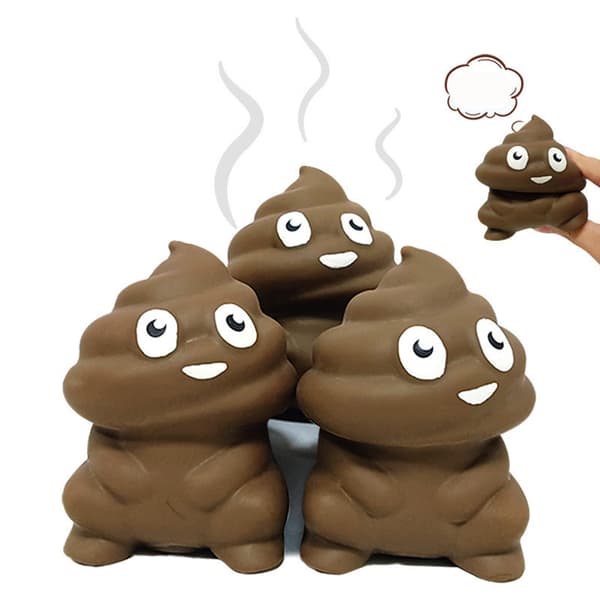 Prank Poo Formbar Sensorisk Spel Bajsform Stressavlastande Klämleksak