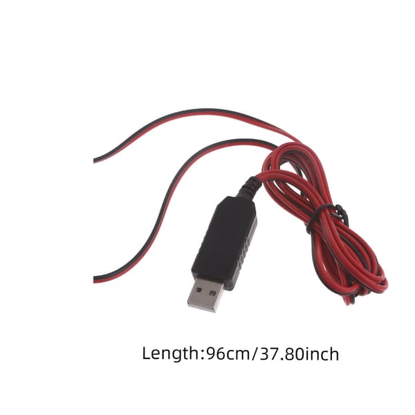 2in1 USB-virtalähde 6V C-paristoadapterikaapeli, korvaa 4x 1,5V C LR14 -paristoa