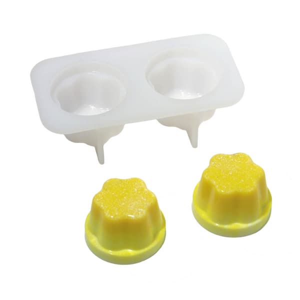 Pudding/skilpaddeformet silikonform for håndverk og smykkefremstilling 1