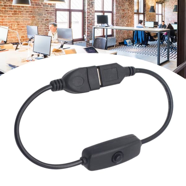 USB han til USB hun USB hurtigopladningskabel med afbrydere strømkabel