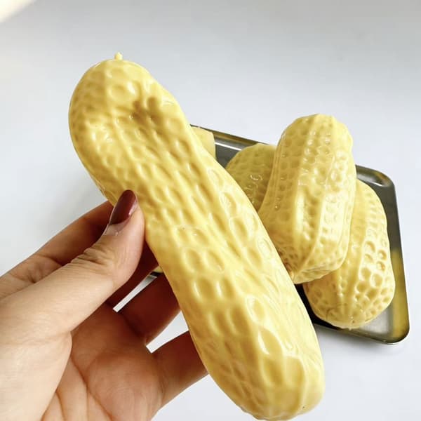 Peanøtt-kitt-leke for sensorisk lek og kunstneriske prosjekter 3 pcs