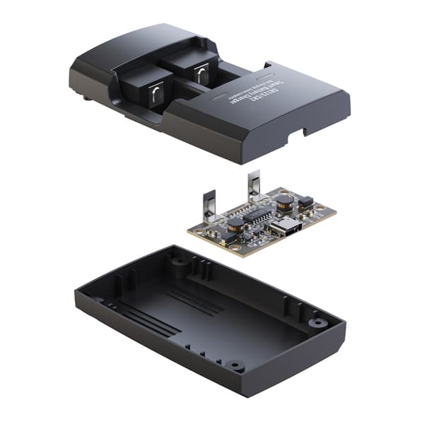 Batterilader 2-spors USB-batterilader Bærbar lader for RCR123 RCR2