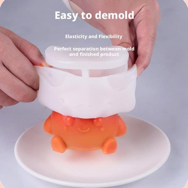 Flamme Silikone Chokoladekageforme Fondantforme 3D Flammeform Lysforme